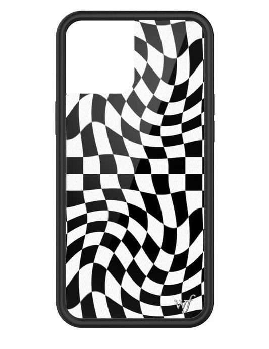 Crazy Checkers iPhone 12 Pro Max Case | Black
