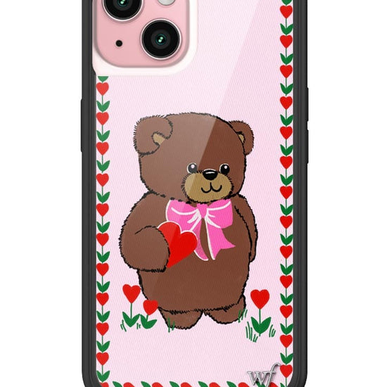 wildflower danielle guizio teddy bear x wildflower iphone 15 case