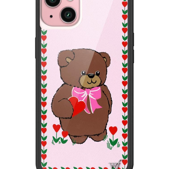 wildflower danielle guizio teddy bear x wildflower iphone 15plus case