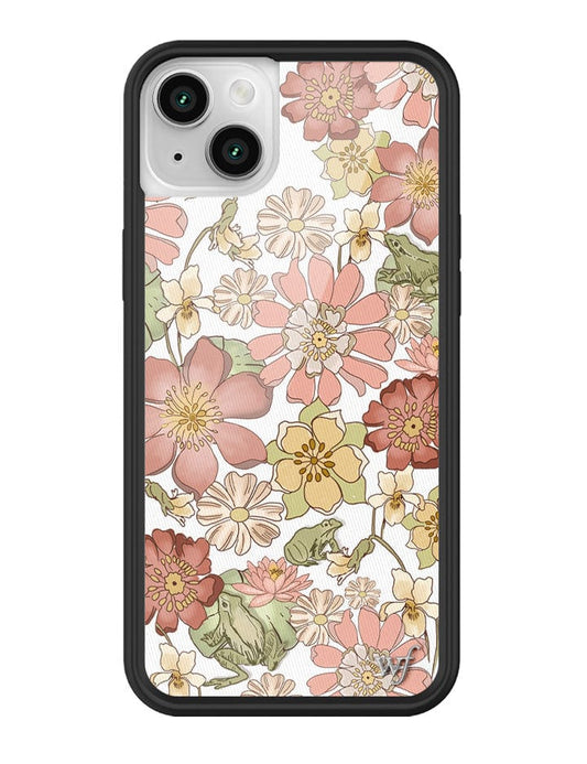 wildflower lily pad floral iphone 14 case