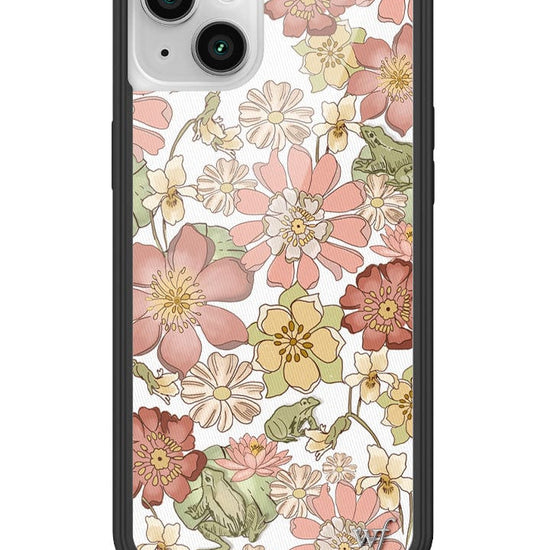 wildflower lily pad floral iphone 14plus case