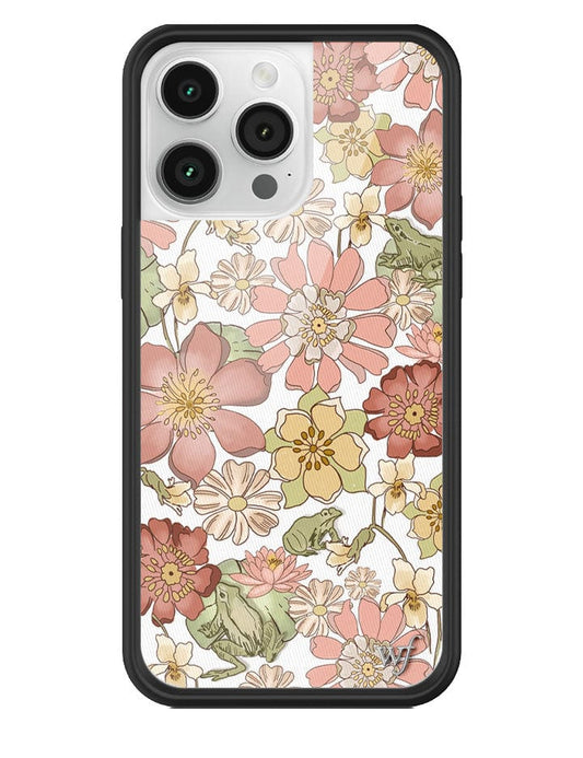 wildflower lily pad floral iphone 14promax case
