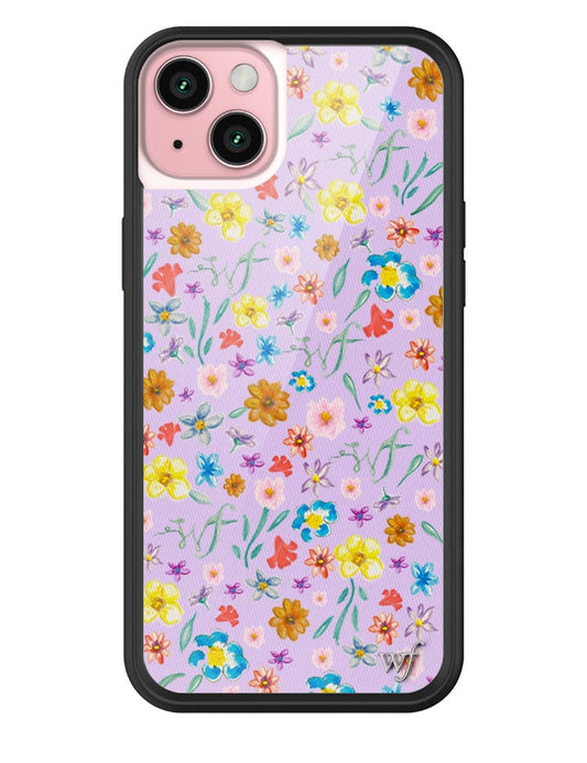 wildflower garden party iphone 15plus case