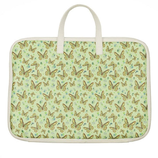 sage butterfly wildflower cases laptop bag