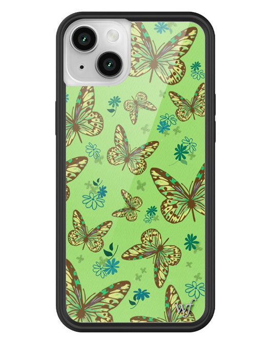 wildflower sage butterfly iphone 14plus case