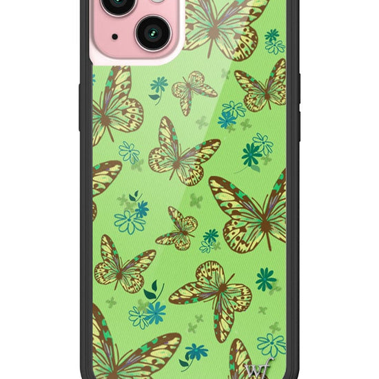 wildflower sage butterfly iphone 15plus case
