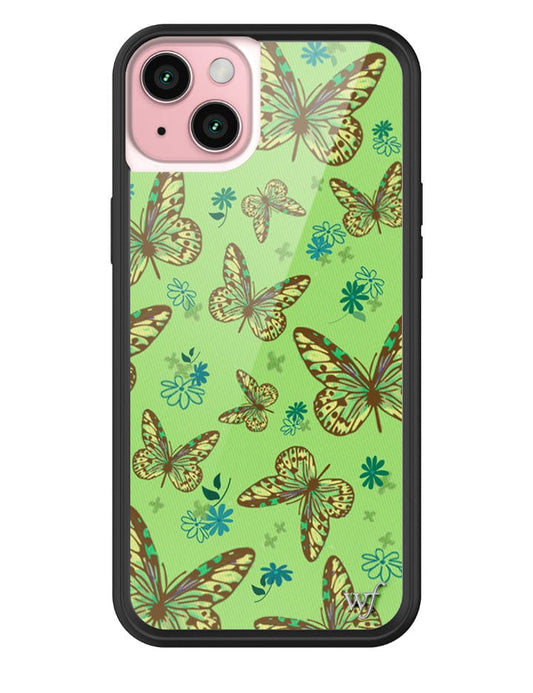 wildflower sage butterfly iphone 15plus case