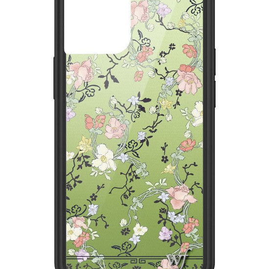 wildflower gallery girlie green iphone 13mini case