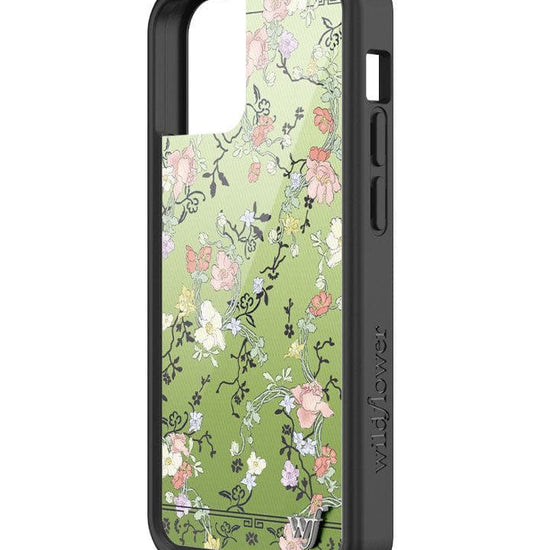 wildflower gallery girlie green iphone 13mini case angle
