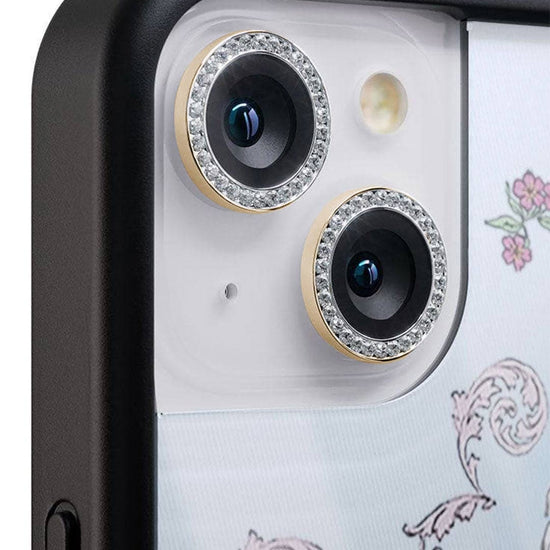 wildflower camera bling gold iphone 15/15 plus