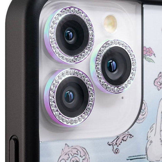 wildflower camera bling iridescent iphone 11 pro/11 pro max