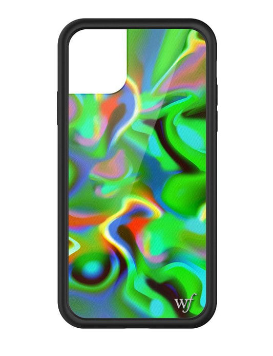 Jaded London Trippy Green iPhone 12 Pro Max Case.