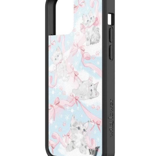 wildflower kitten around iphone 12/12pro case angle