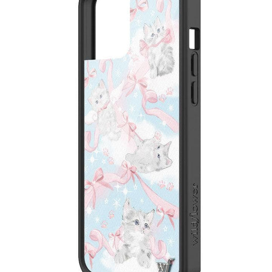 wildflower kitten around iphone 12promax case angle