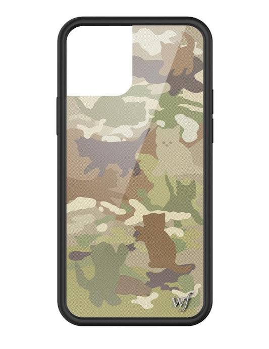 wildflower cat camo iphone 12/12pro case