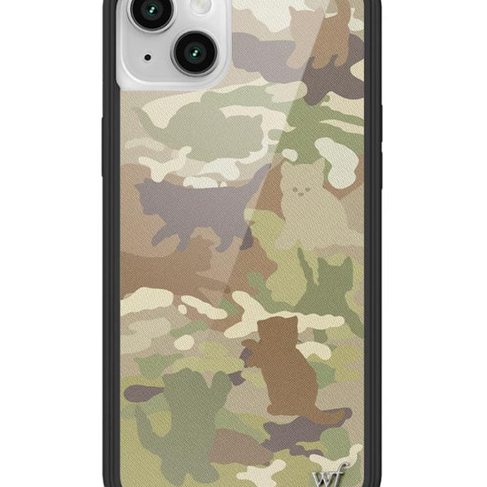 wildflower cat camo iphone 14 case