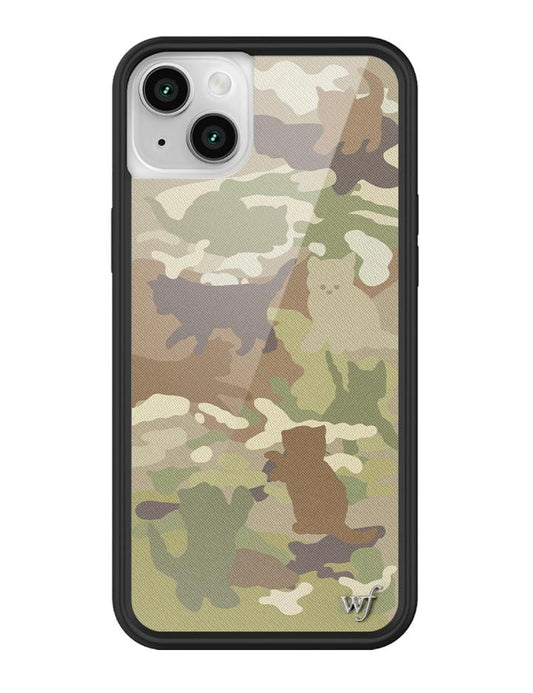 wildflower cat camo iphone 14 case