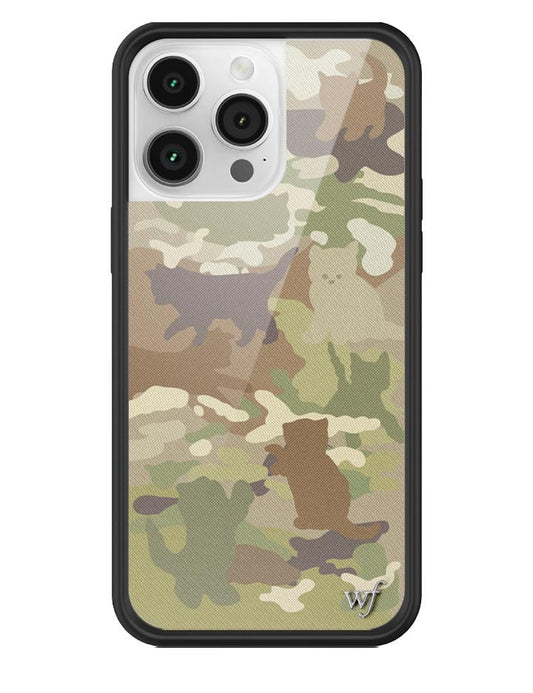 wildflower cat camo iphone 14promax case