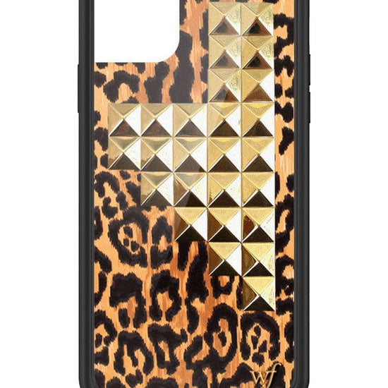 wildflower leopard love stud iphone 11promax