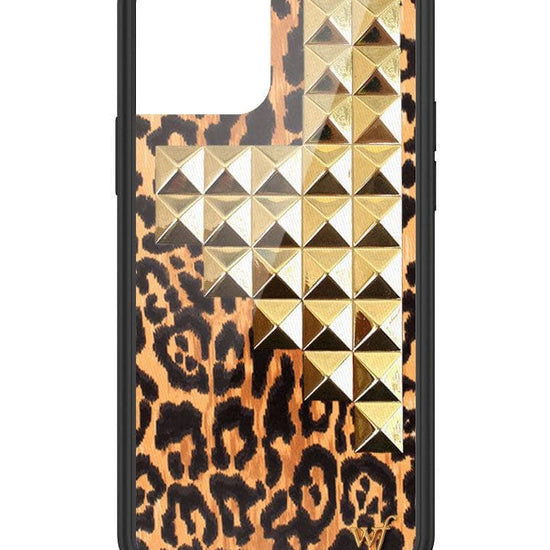 wildflower leopard love stud iphone 12/12pro