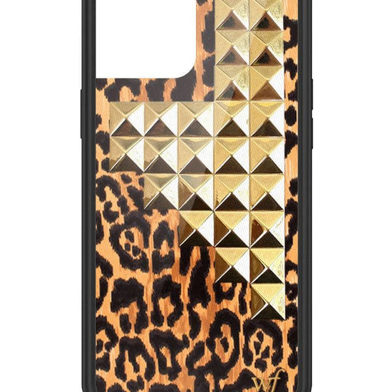 wildflower leopard love stud iphone 12promax