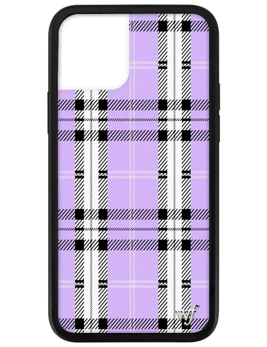 Lavender Plaid iPhone 12 Pro Case
