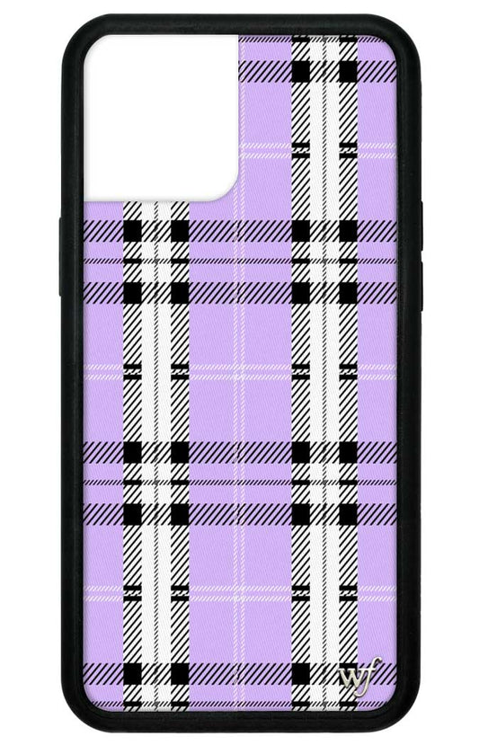 Lavender Plaid iPhone 12 Pro Max Case