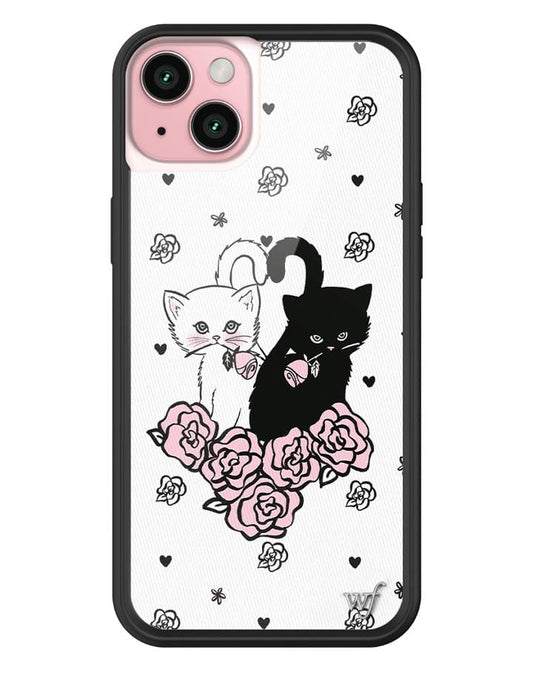 wildflower kittens iphone 15plus case