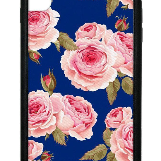 Navy Floral iPhone Xs Max Case