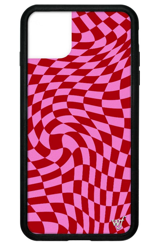 Pink Crazy Checkers iPhone 11 Pro Max Case