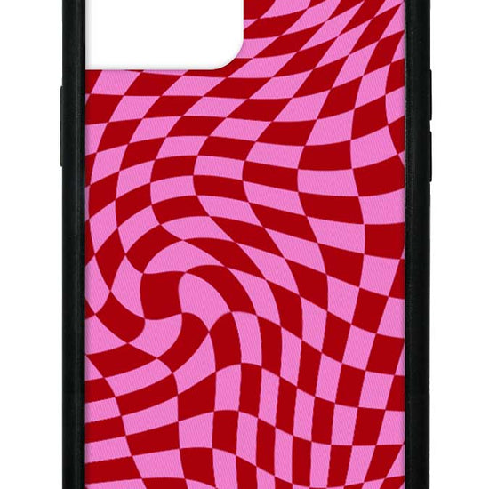 Pink Crazy Checkers iPhone 12 Pro Max Case