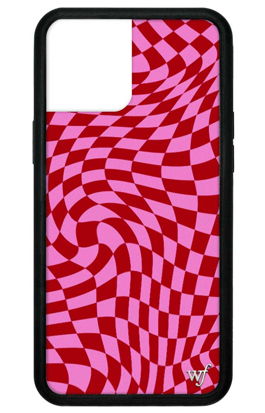 Pink Crazy Checkers iPhone 12 Pro Max Case