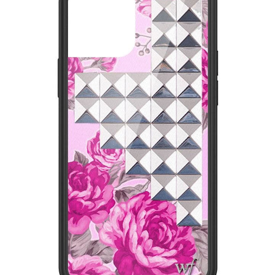 wildflower pink floral stud iphone 12/12pro