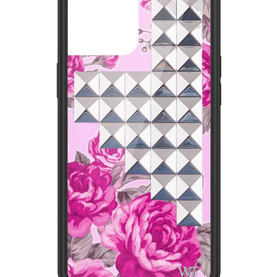 wildflower pink floral stud iphone 12promax 