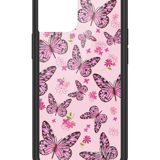 wildflower pink butterfly iphone 13mini
