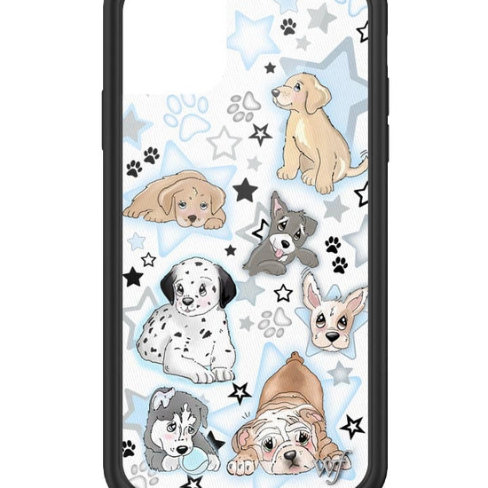 wildflower puppy party iphone 11 case