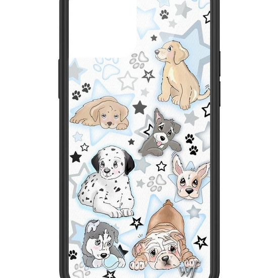 wildflower puppy party iphone 12/12pro case