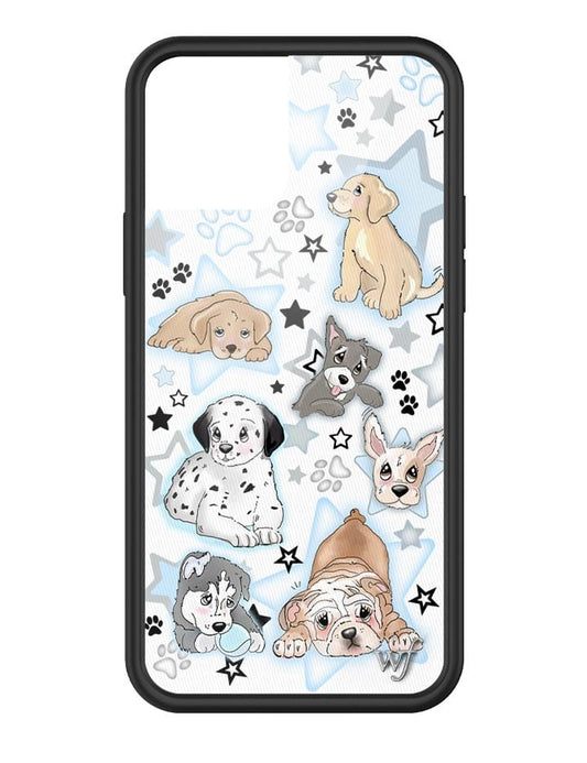 wildflower puppy party iphone 12/12pro case