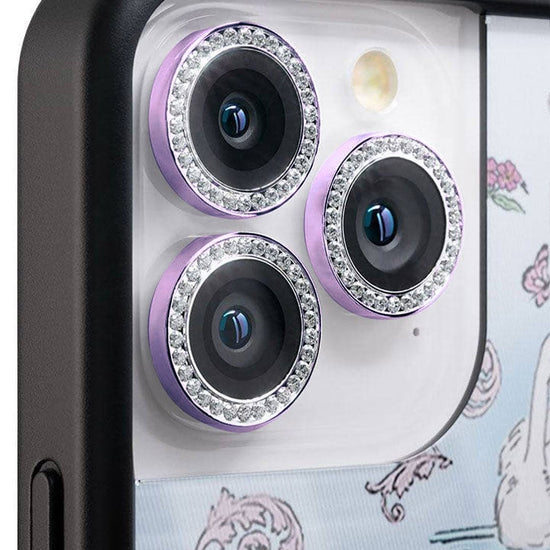 wildflower camera bling purple iphone 14 pro/14 pro max