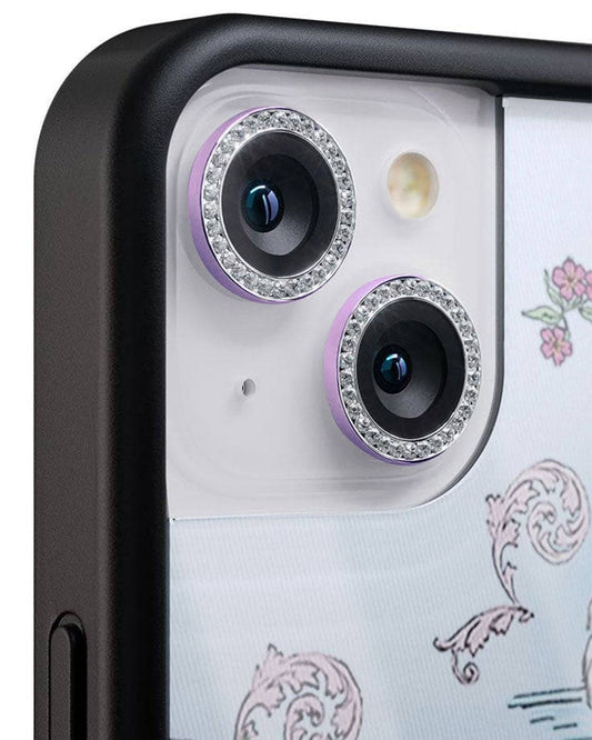 wildflower camera bling purple iphone 11/12 mini