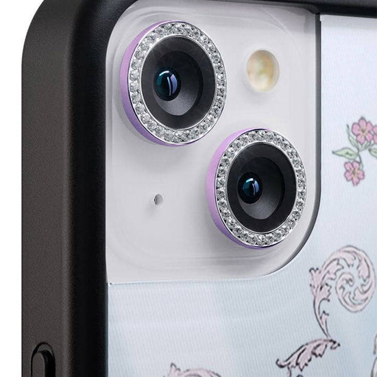 wildflower camera bling purple iphone 13/13 mini