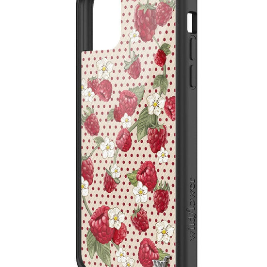 wildflower raspberry polka dot iphone 11promax