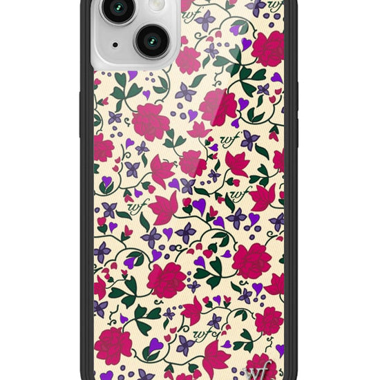 wildflower rose romance iphone 14 case