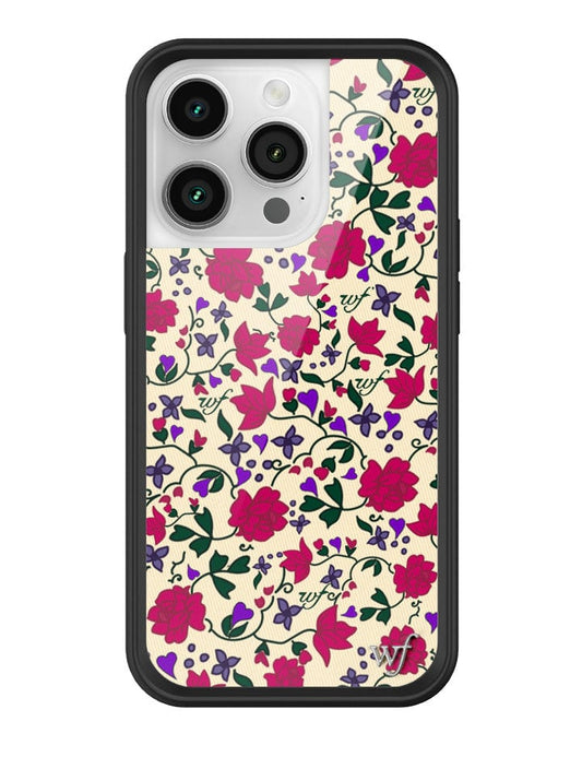 wildflower rose romance iphone 14pro case