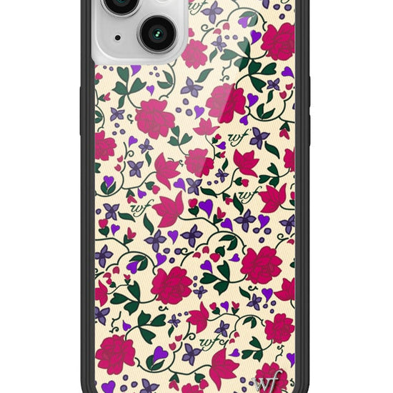 wildflower rose romance iphone 14plus case