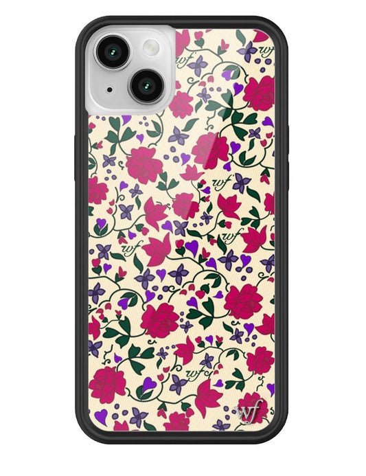 wildflower rose romance iphone 14plus case