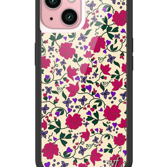 wildflower rose romance iphone 15 case