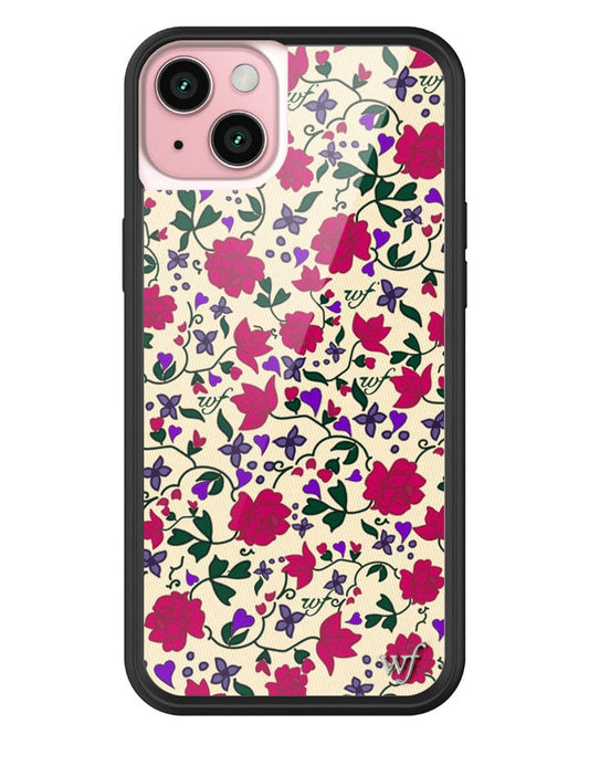 wildflower rose romance iphone 15plus case