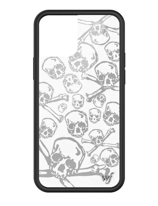 wildflower skull girl iphone 12/12pro case