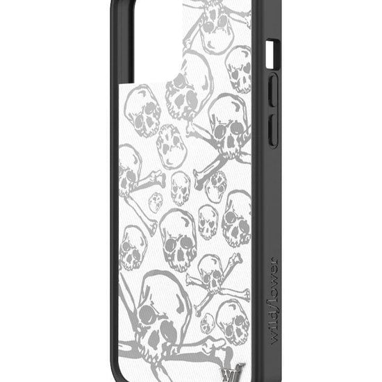 wildflower skull girl iphone 12promax case angle